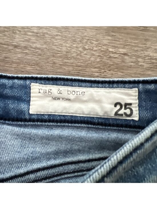 rag bone Nina High Rise Ankle Flare Jean Womens 25 Brighton Wash Button Front - Picture 4 of 16